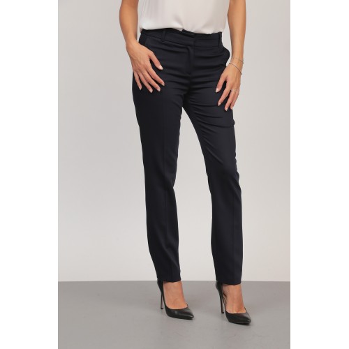 Елегантен панталон 237 тъмно син