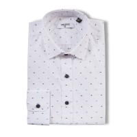Мъжка риза SLIM fit с геометрични мотиви